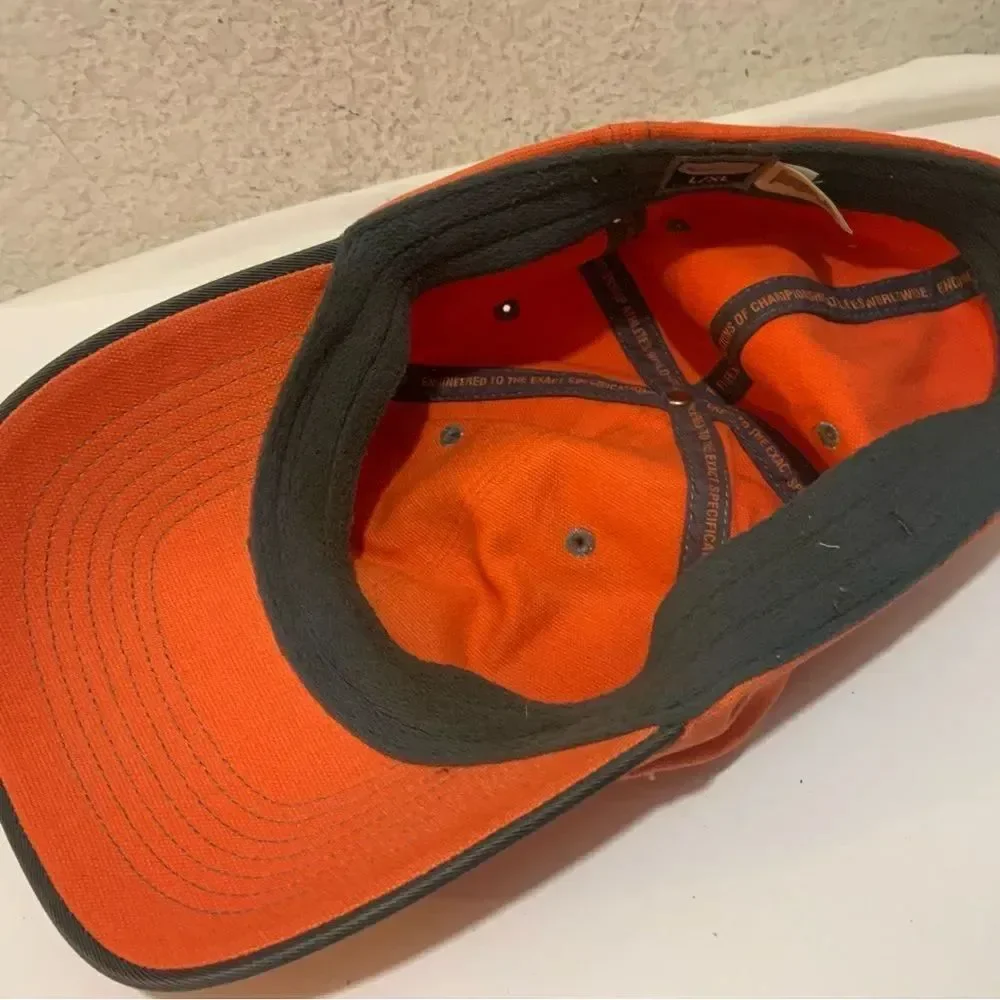 Vintage Nike Fitted Hat Cap L/XL Orange